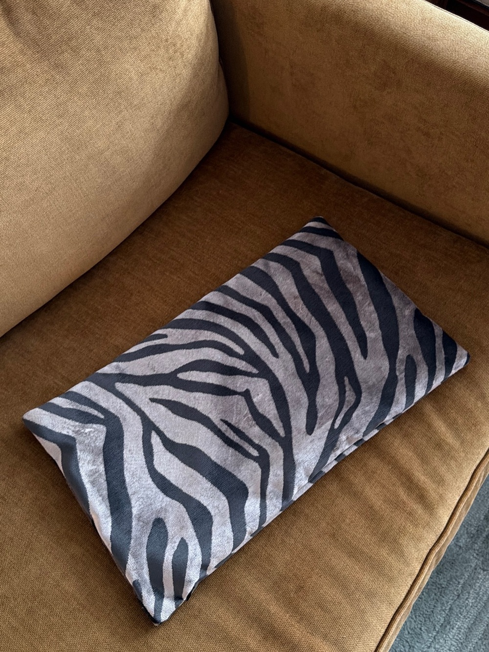 Custom Velvet Zebra Pillow cover